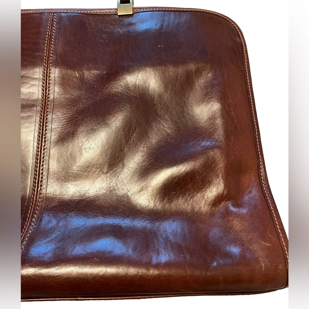 Authentic Chiarugi Genuine Leather Briefcase - Picture 6 of 15